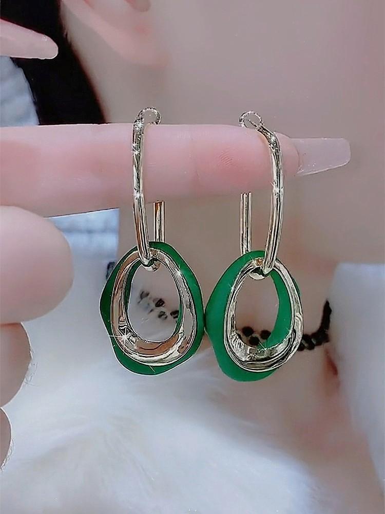 Unique, Niche, Green, Geometric, Exaggerated Earrings, High-end, Irregular, Personalized Earrings, Female Design, Temperament, Earrings
Unique, Niche, Green, Geometric, Exaggerated Earrings, High-end, Irregular, Personalized Earrings, Female Design, Temperament, Earrings