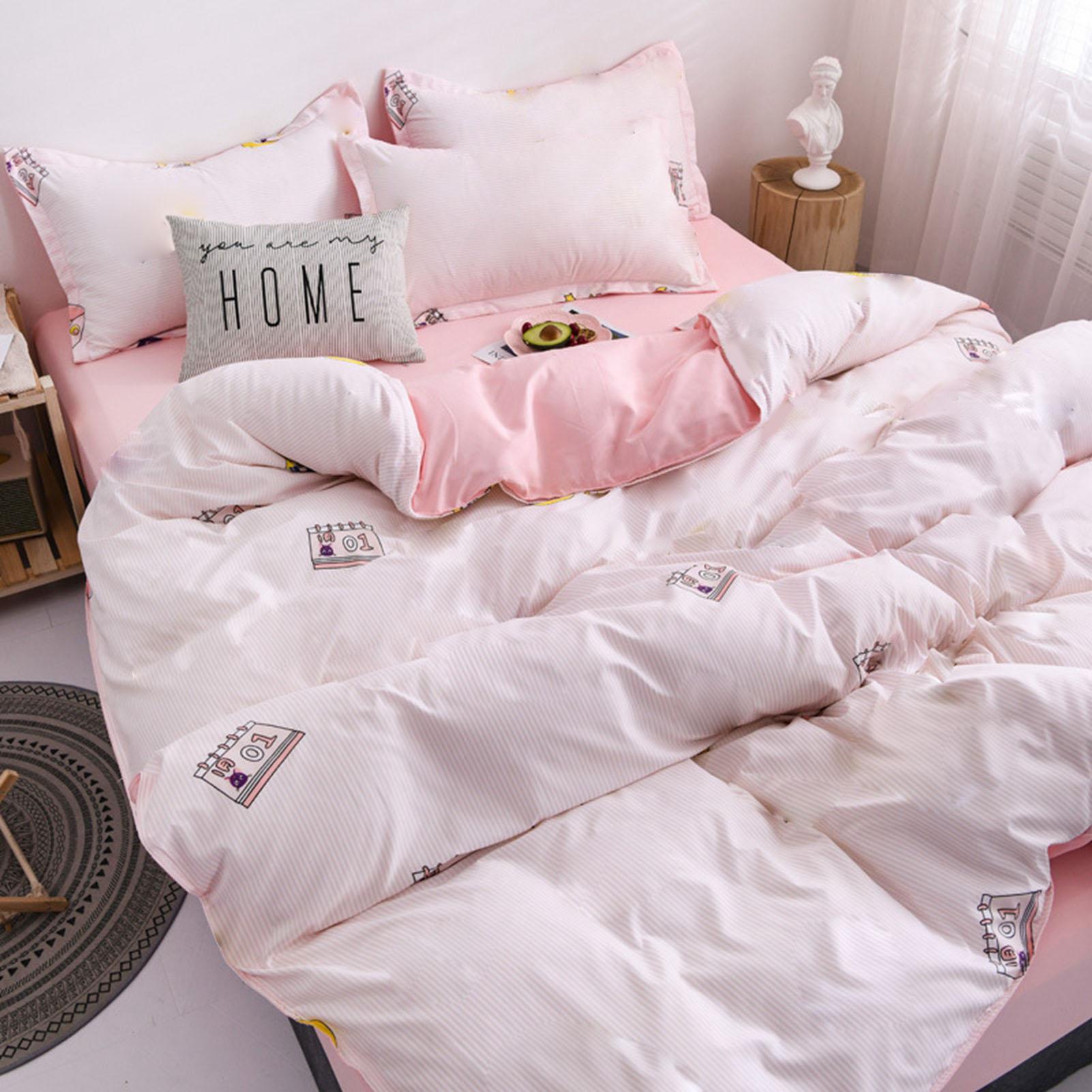 Home Bed Set 4pcs Thickened Brushed Simple Style Breathable Skin Friendly Cotton Bedding Comforter Sets
Home Bed Set 4pcs Thickened Brushed Simple Style Breathable Skin Friendly Cotton Bedding Comforter Sets