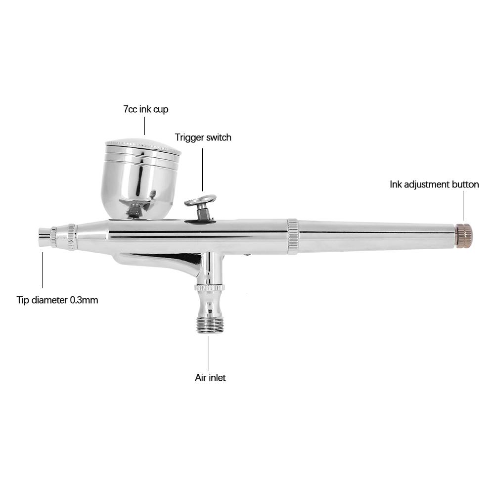 Airbrush Kit 0.2mm/0.5mm Needle Gravity Feed Air Brush Spray Gun for Tattoo Nail Art Air Paint
Airbrush Kit 0.2mm/0.5mm Needle Gravity Feed Air Brush Spray Gun for Tattoo Nail Art Air Paint