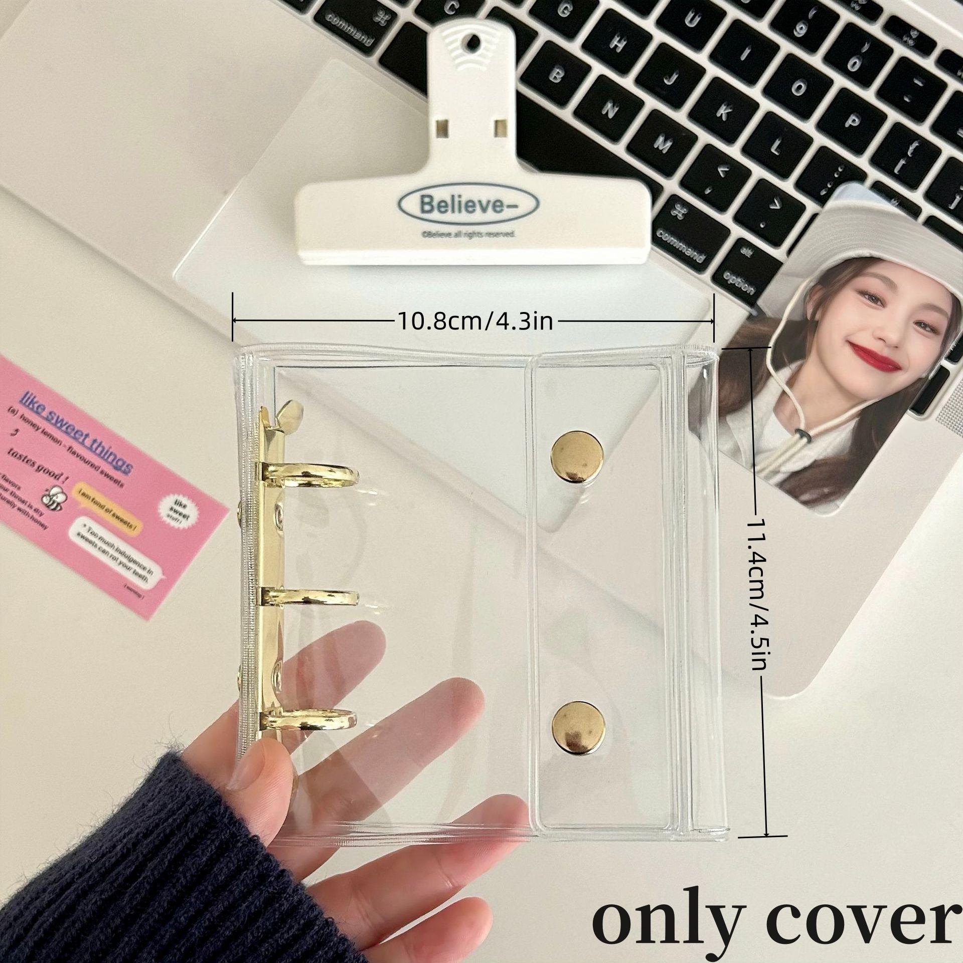 Mini Transparent Pvc Binder Po Album Kpop Binder Pocard Holder Girl Cute Idol Card Collect Book Binding Machine Stationery Quality
Mini Transparent Pvc Binder Po Album Kpop Binder Pocard Holder Girl Cute Idol Card Collect Book Binding Machine Stationery Quality