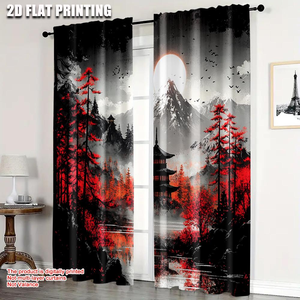 2pcs Print Curtains 2D print Landscape Durable Polyester (without rod) Decorations Inside Use for Bedroom Living Room 100*130 HOOK 1pcs
2pcs Print Curtains 2D print Landscape Durable Polyester (without rod) Decorations Inside Use for Bedroom Living Room 100*130 HOOK 1pcs