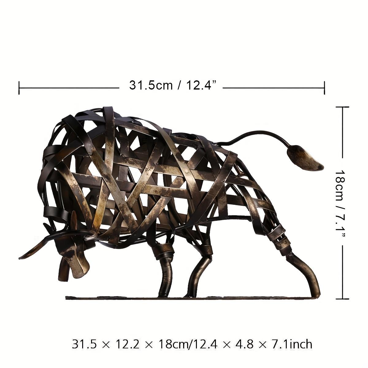 Iron Woven Cow Metal Sculpture - Abstract Modern Animal Figurine for Home Decor, Indoor Living Room Accent, Cow Decor темно-сірий
Iron Woven Cow Metal Sculpture - Abstract Modern Animal Figurine for Home Decor, Indoor Living Room Accent, Cow Decor темно-сірий