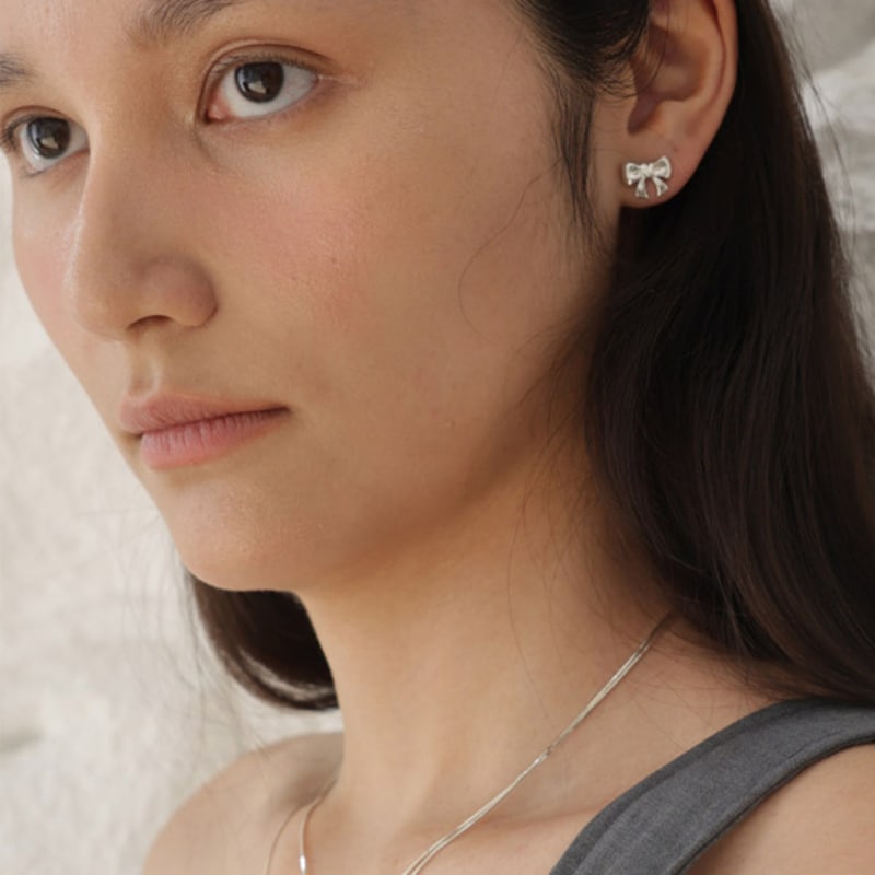 Nephrite Ribbon small earrings Silver
Nephrite Ribbon small earrings Silver