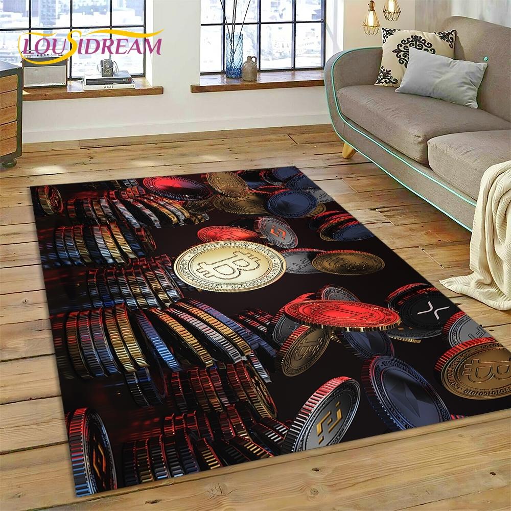 Bitcoin 3D Virtual Currency NFT Area Rug Carpet for Living Room Bedroom Home Decor,Floor Mat Non-slip for Sofa Doormat Gift Kids 40x60cm( 15x23in )
Bitcoin 3D Virtual Currency NFT Area Rug Carpet for Living Room Bedroom Home Decor,Floor Mat Non-slip for Sofa Doormat Gift Kids 40x60cm( 15x23in )