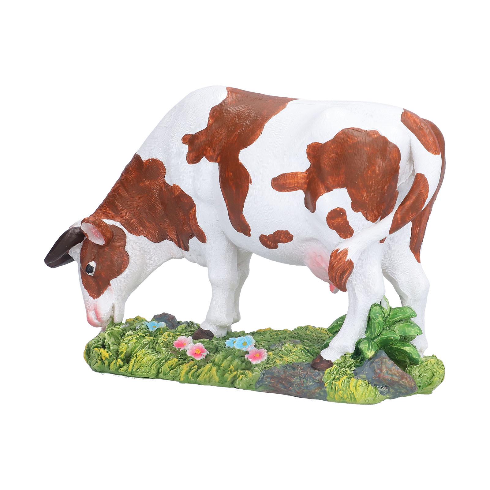 Cow Figurines Brown and White Cow Model Ornament Animal Sculpture Resin Crafts for HomeLower Head Cow
Cow Figurines Brown and White Cow Model Ornament Animal Sculpture Resin Crafts for HomeLower Head Cow