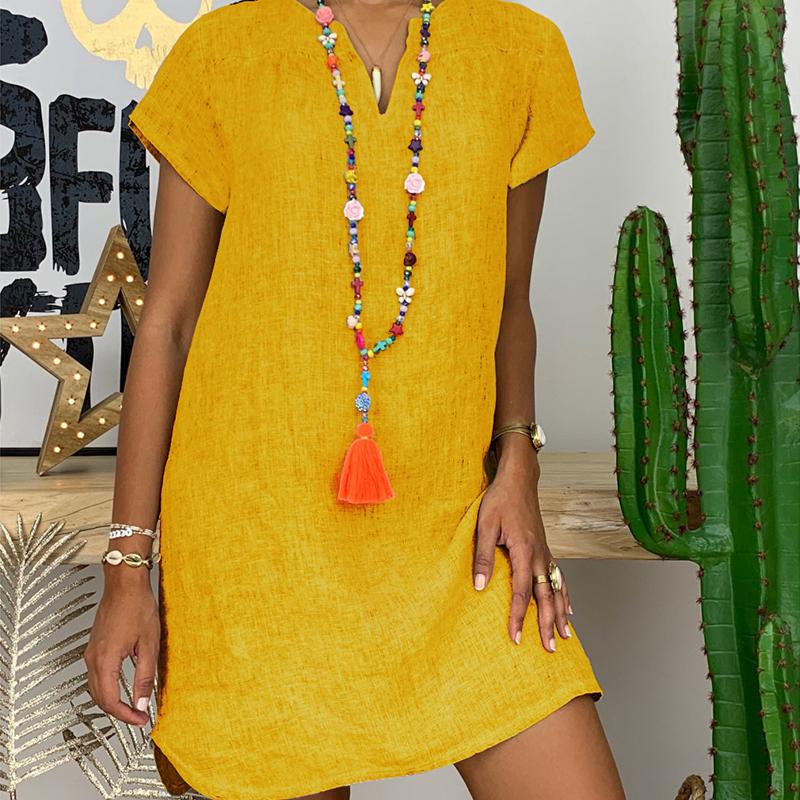 1Pc Women s Stock Dress Clothing Polyester Fiber Loose V-neck Casual Short Sleeved Vintage Solid Color 2XL рожевий
1Pc Women s Stock Dress Clothing Polyester Fiber Loose V-neck Casual Short Sleeved Vintage Solid Color 2XL рожевий