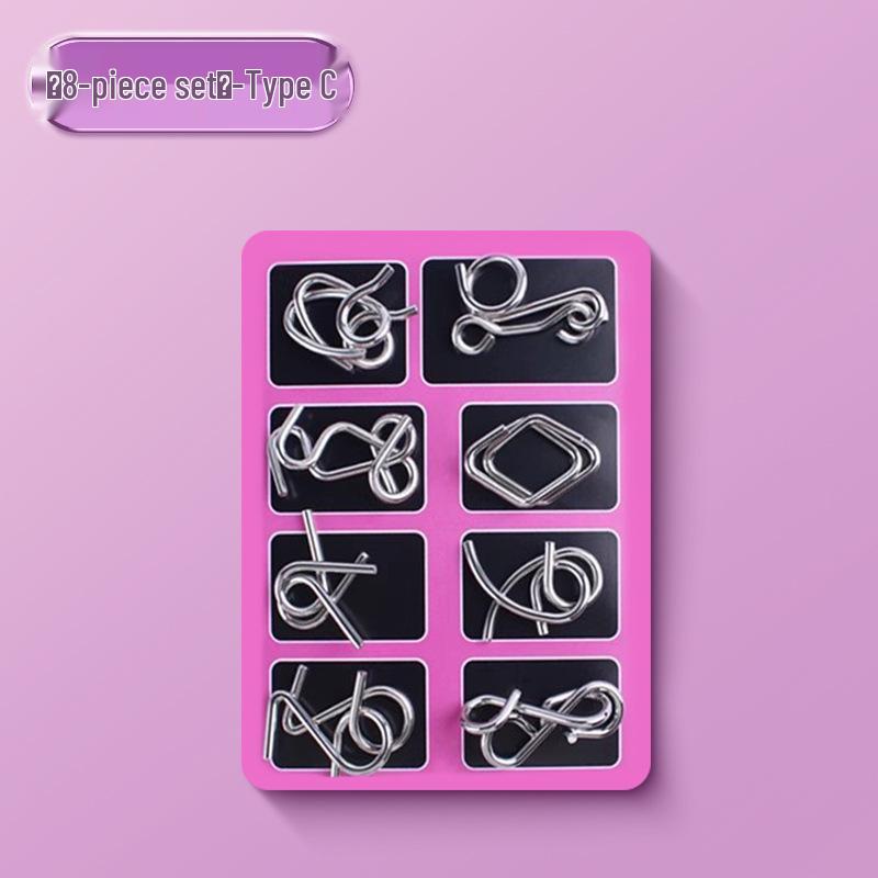 Набор из 24 штук девяти переплетающихся колец: Развивающие игрушки для младших школьников
Набор из 24 штук девяти переплетающихся колец: Развивающие игрушки для младших школьников