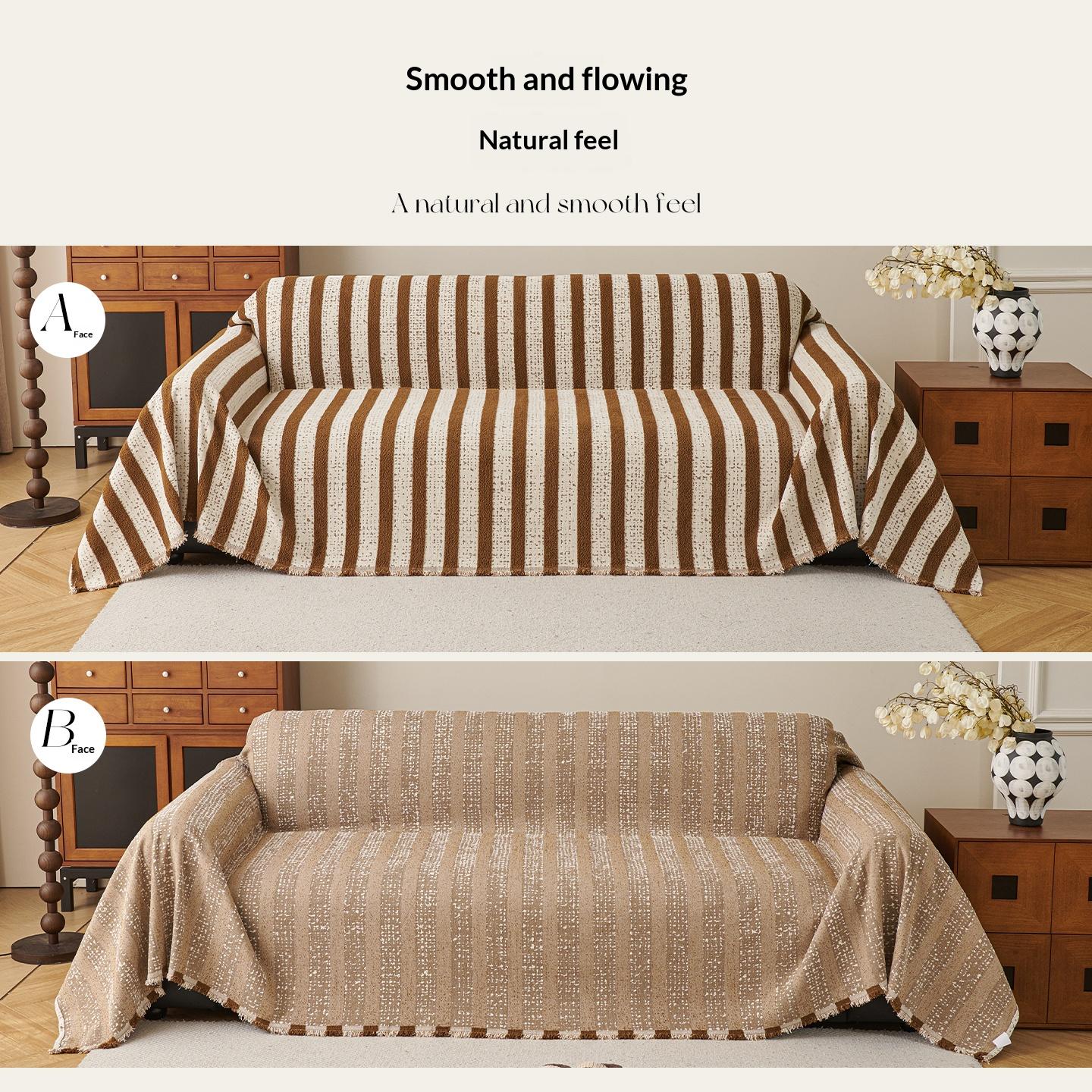 Classic Stripe Sofa Cover Multi Color Chenille Full Cover Cat Proof Non Slip for L Shape & 2/3/4 Seater 130x180cm
Classic Stripe Sofa Cover Multi Color Chenille Full Cover Cat Proof Non Slip for L Shape & 2/3/4 Seater 130x180cm