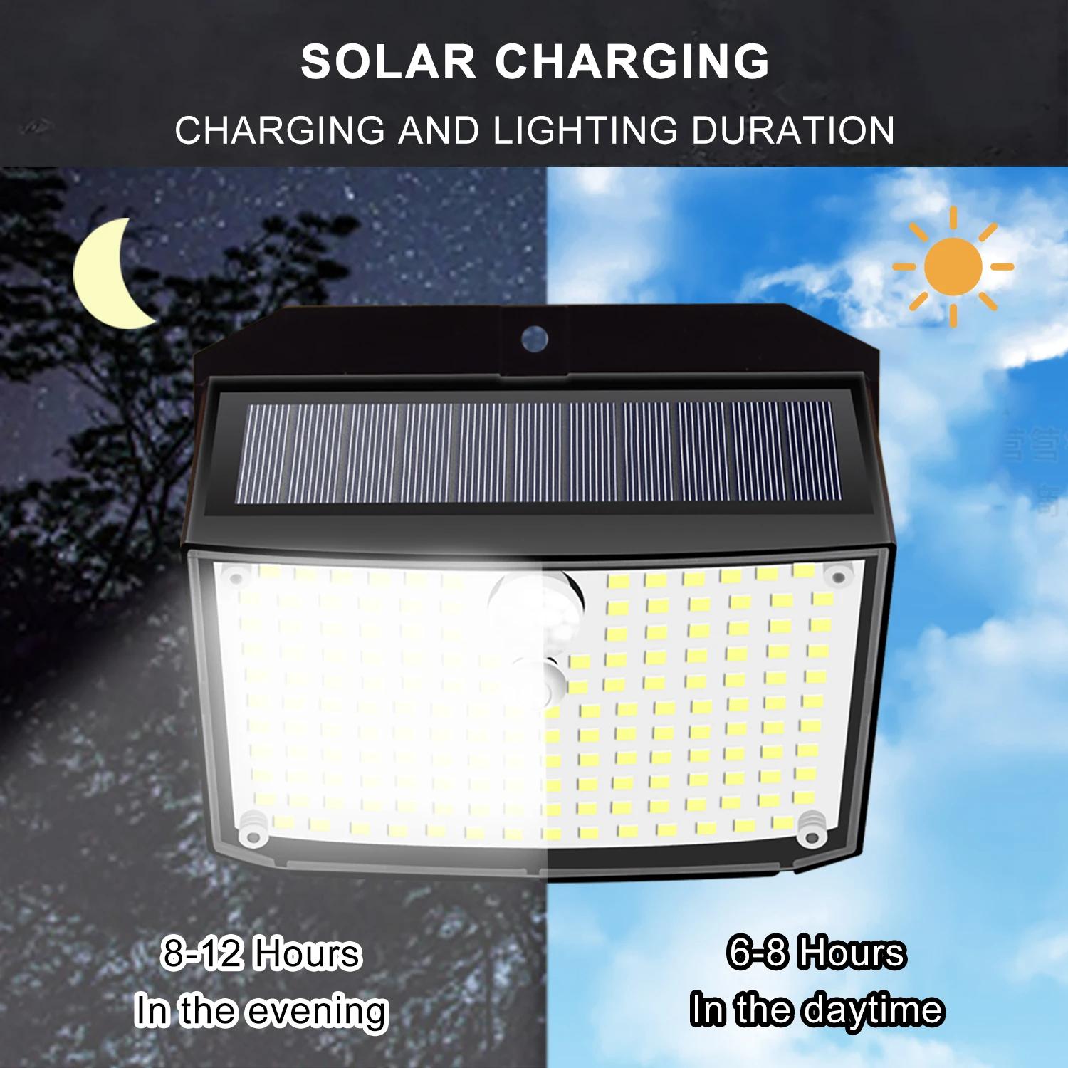 Solar Outdoor Light 158LED Motion Sensor Security Lights with 3 Modes IP65 Waterproof Solar Powered Wall Lights outside for Yard
Solar Outdoor Light 158LED Motion Sensor Security Lights with 3 Modes IP65 Waterproof Solar Powered Wall Lights outside for Yard