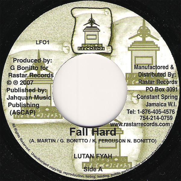 7inch Record LUTAN FYAH - Fall Hard LF01 Rastar Records 2007 Jamaica Reggae, Ska & Dub Used
7inch Record LUTAN FYAH - Fall Hard LF01 Rastar Records 2007 Jamaica Reggae, Ska & Dub Used