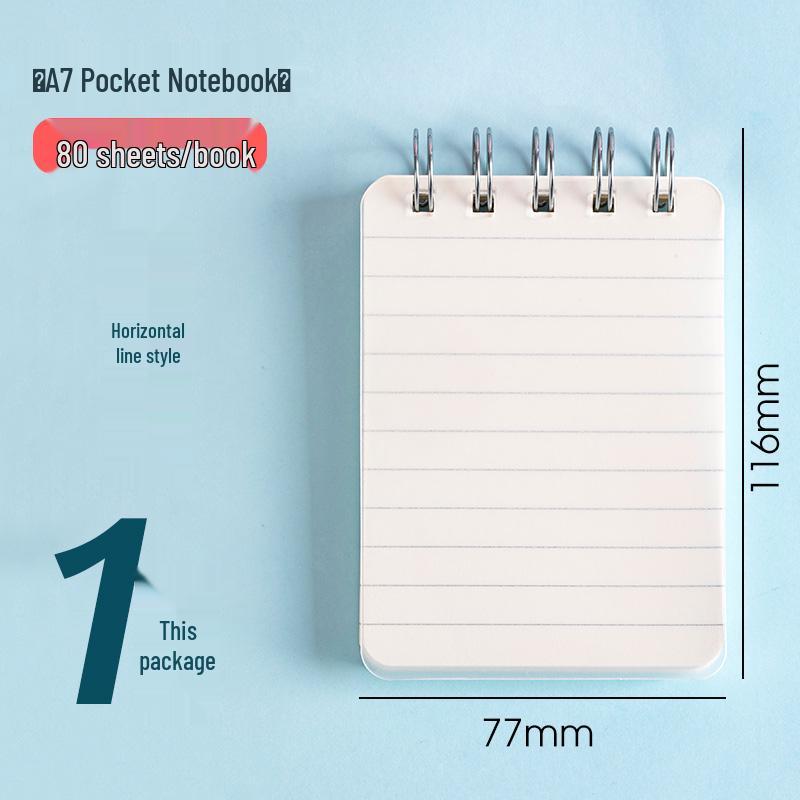 Compact Top-Bound Spiral Pocket Planner & Memo Notebook
Compact Top-Bound Spiral Pocket Planner & Memo Notebook