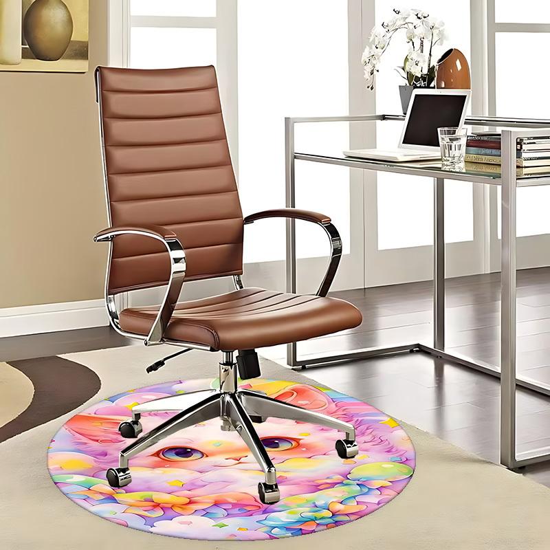 1pc Colorful Kitten Round Carpet Anime Design Chair Mat, Non Slip Rug for Office & Home Decor 80cm
1pc Colorful Kitten Round Carpet Anime Design Chair Mat, Non Slip Rug for Office & Home Decor 80cm