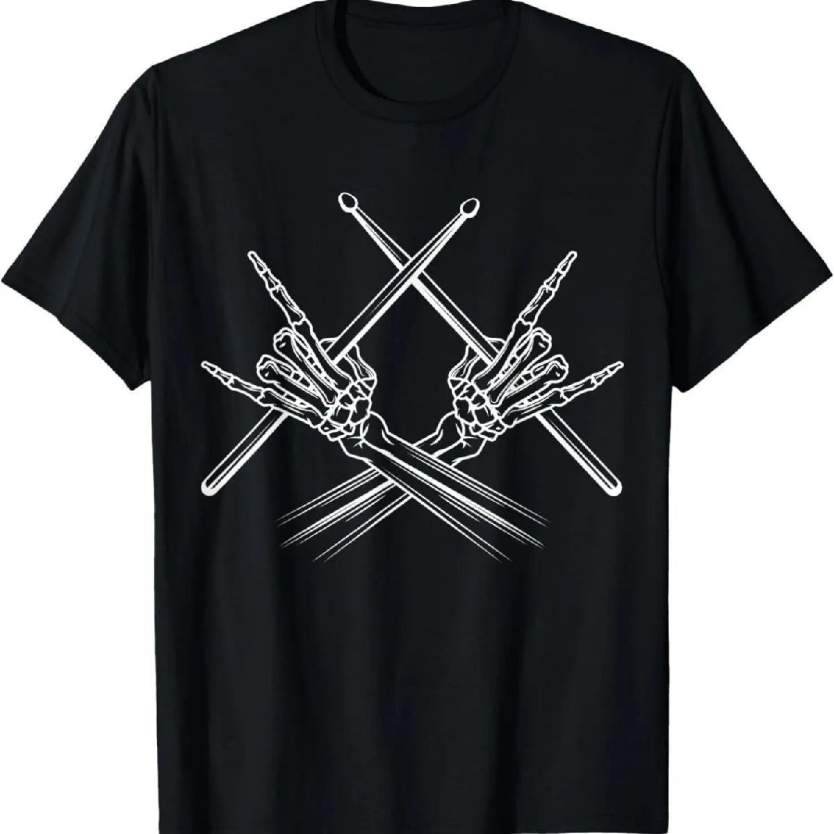 Drummer Drum Sticks Rock & Roll Skeleton Hand Horns T-Shirt XXXXXL різнокольоровий
Drummer Drum Sticks Rock & Roll Skeleton Hand Horns T-Shirt XXXXXL різнокольоровий