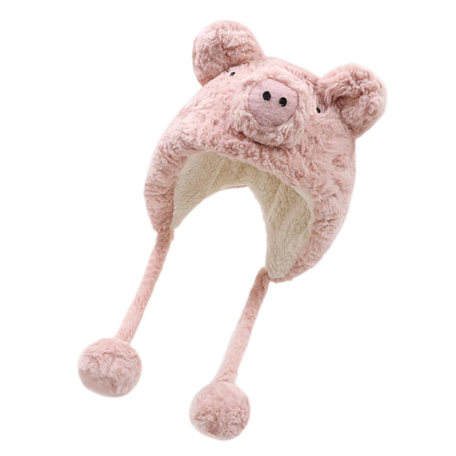 Fuzzy Pig Hat Plush Designs for Cold Protections Winter Furry Fleece Earflap Hat for Outdoor Event and Casual Home Wear 1
Fuzzy Pig Hat Plush Designs for Cold Protections Winter Furry Fleece Earflap Hat for Outdoor Event and Casual Home Wear 1