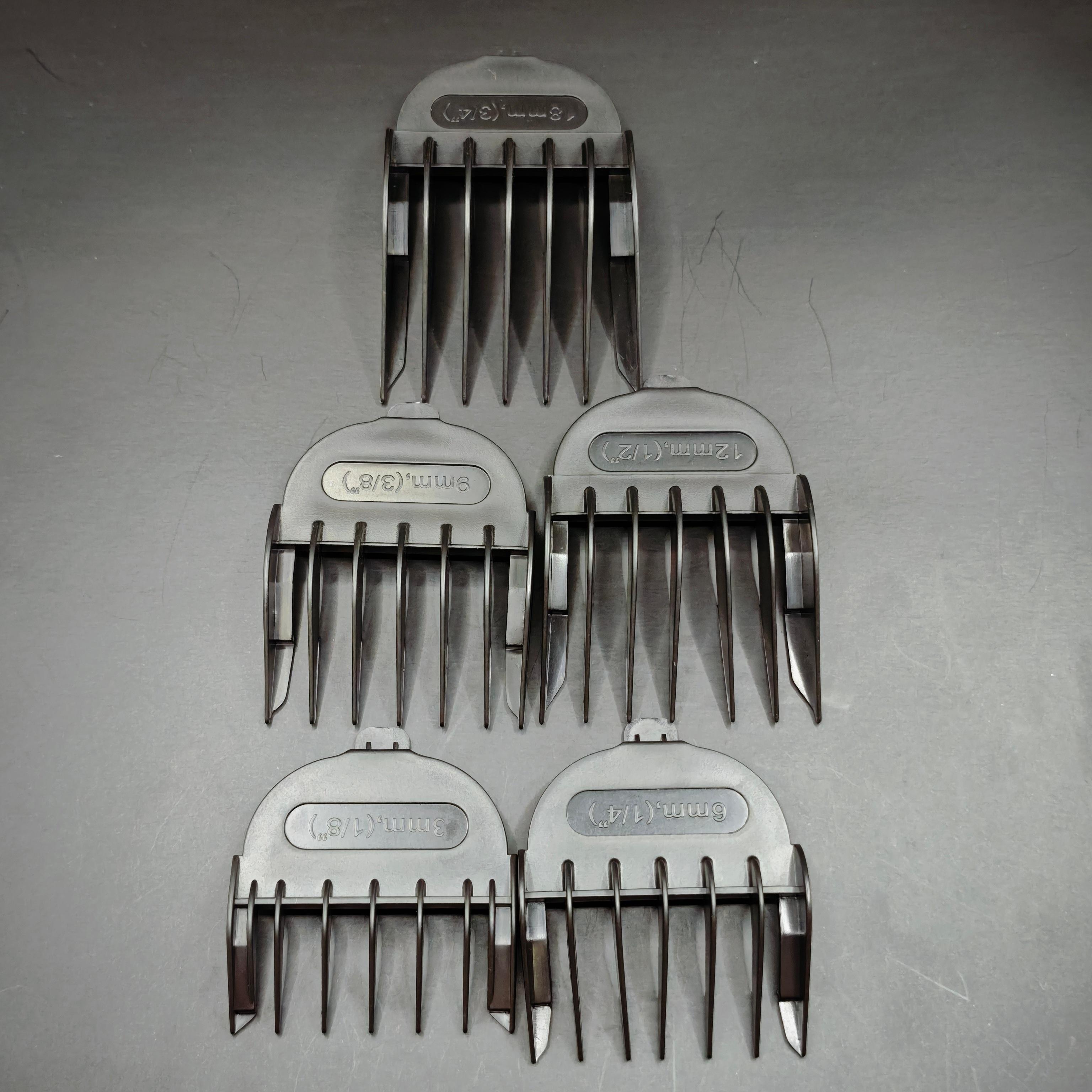 5PCS Guide Comb For Remington Trimmer HC363 HC822 HC920 HC921 HC4031 HC4050 HC5070 HC8017 HC6550 HC06A HC5010 3mm 6mm 9mm 12mm 18mm чёрный
5PCS Guide Comb For Remington Trimmer HC363 HC822 HC920 HC921 HC4031 HC4050 HC5070 HC8017 HC6550 HC06A HC5010 3mm 6mm 9mm 12mm 18mm чёрный