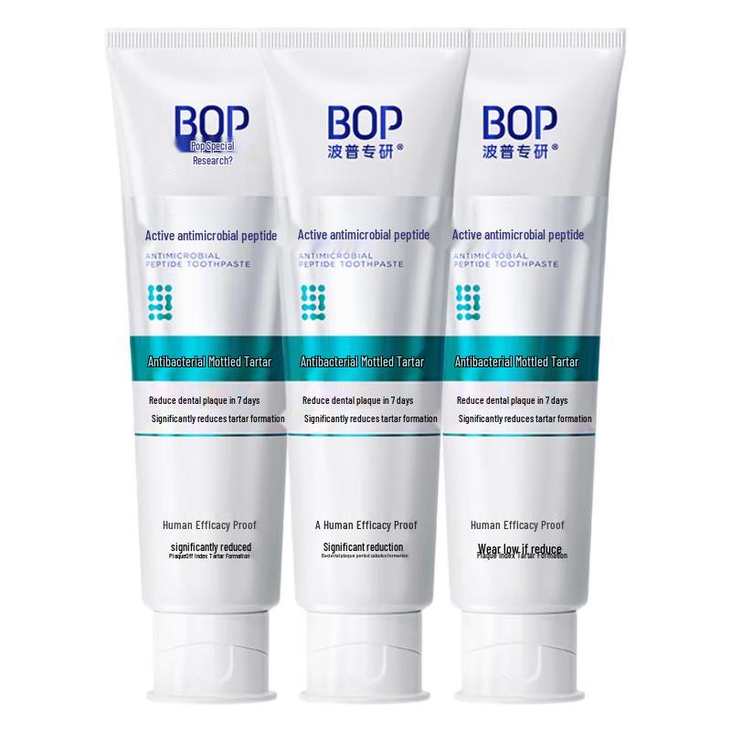 BOP Active Antimicrobial Peptide Fluoride Toothpaste
BOP Active Antimicrobial Peptide Fluoride Toothpaste
