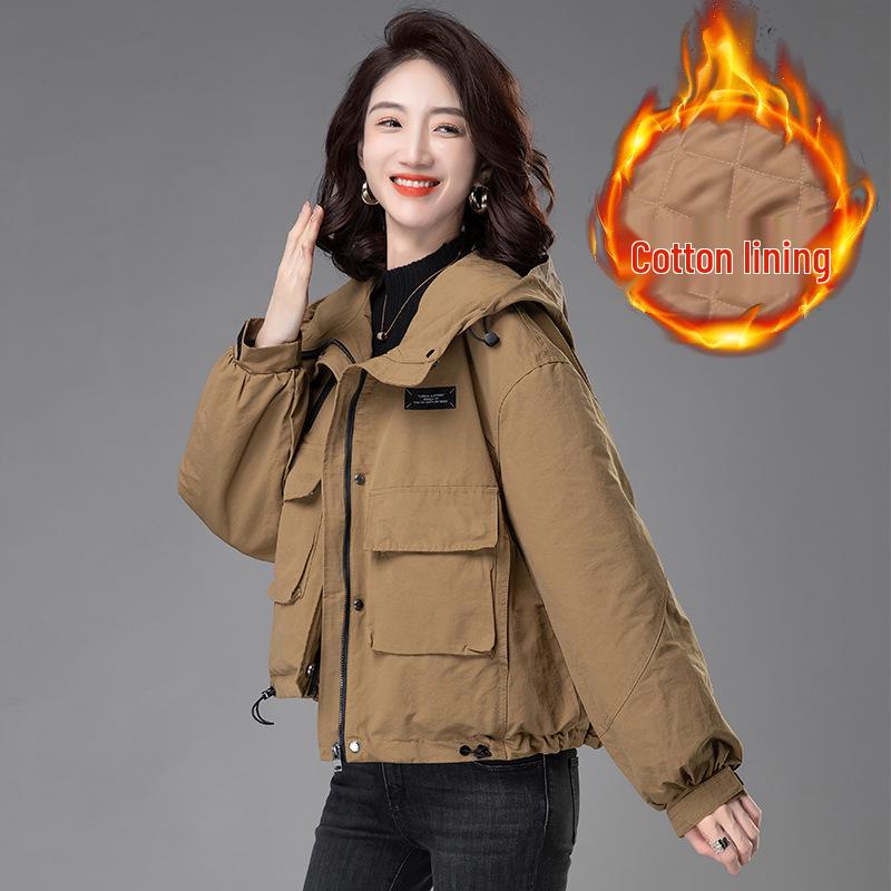 Женская повседневная куртка с капюшоном и хлопковой подкладкой: Зимняя мода 2024, Свободный крой, Теплая, Парка, Молодящая. XXL (154-165 jin)
Женская повседневная куртка с капюшоном и хлопковой подкладкой: Зимняя мода 2024, Свободный крой, Теплая, Парка, Молодящая. XXL (154-165 jin)