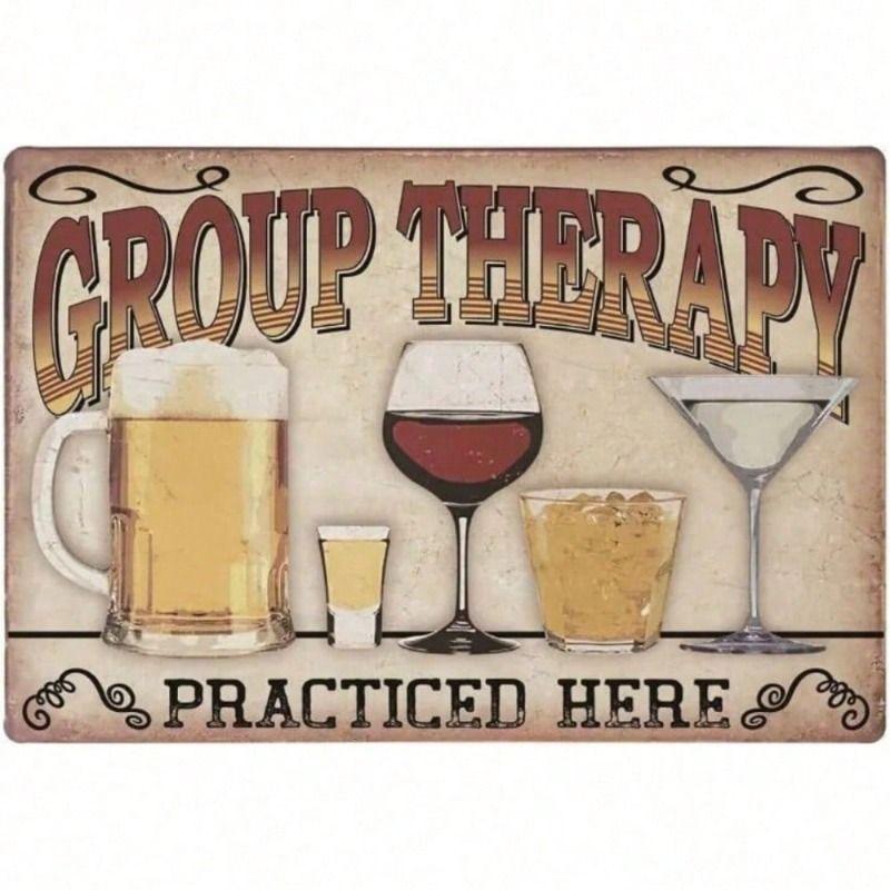 Metal Poster Wall Art Group Therapy Practiced Here 8 x12 Vintage Home Decor Living Room
Metal Poster Wall Art Group Therapy Practiced Here 8 x12 Vintage Home Decor Living Room
