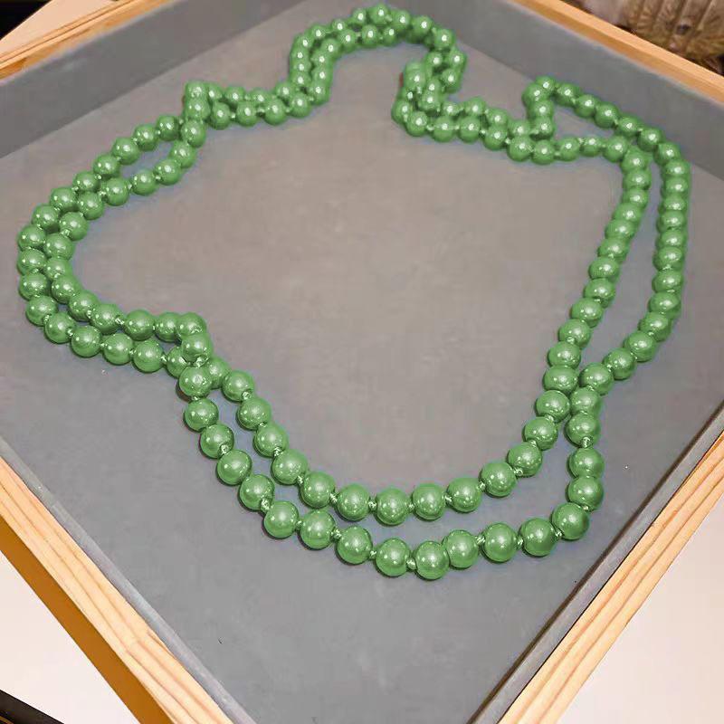 Multi-Colored Long Imitation Pearl Beads, A Multi-Wearing Necklace, Retro Simple Niche Temperament, High-End Necklace Women 1.5m зелений
Multi-Colored Long Imitation Pearl Beads, A Multi-Wearing Necklace, Retro Simple Niche Temperament, High-End Necklace Women 1.5m зелений