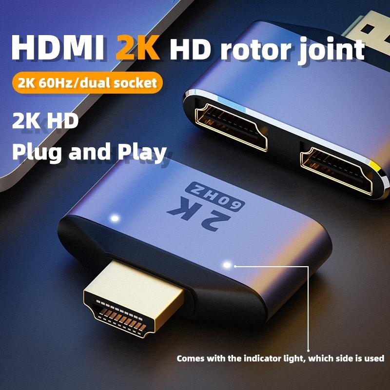 2-In-1 UHD 2K HDMI Splitter Converter 1 In 2 Out 60Hz Video Output Display Mirror HDMI Adapter with Indicator Light for Dual Monitors As Shown A
2-In-1 UHD 2K HDMI Splitter Converter 1 In 2 Out 60Hz Video Output Display Mirror HDMI Adapter with Indicator Light for Dual Monitors As Shown A