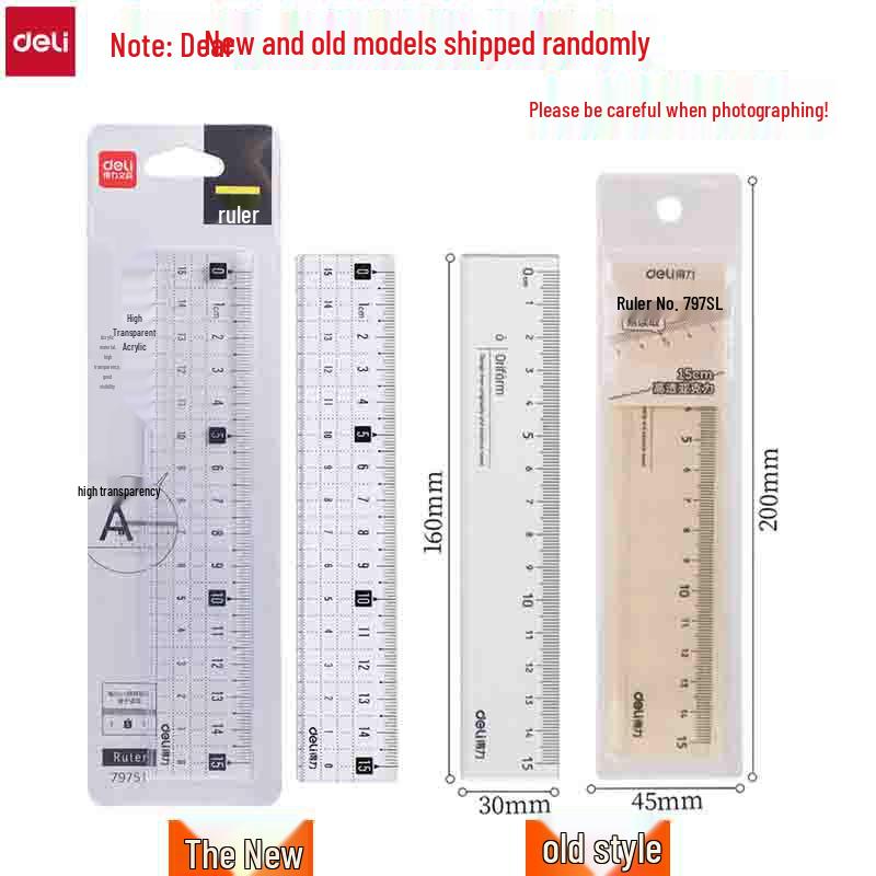 Deli 79751 15cm Transparent Acrylic Ruler: High-Quality Measuring Tool for Students and Children 15 cm
Deli 79751 15cm Transparent Acrylic Ruler: High-Quality Measuring Tool for Students and Children 15 cm