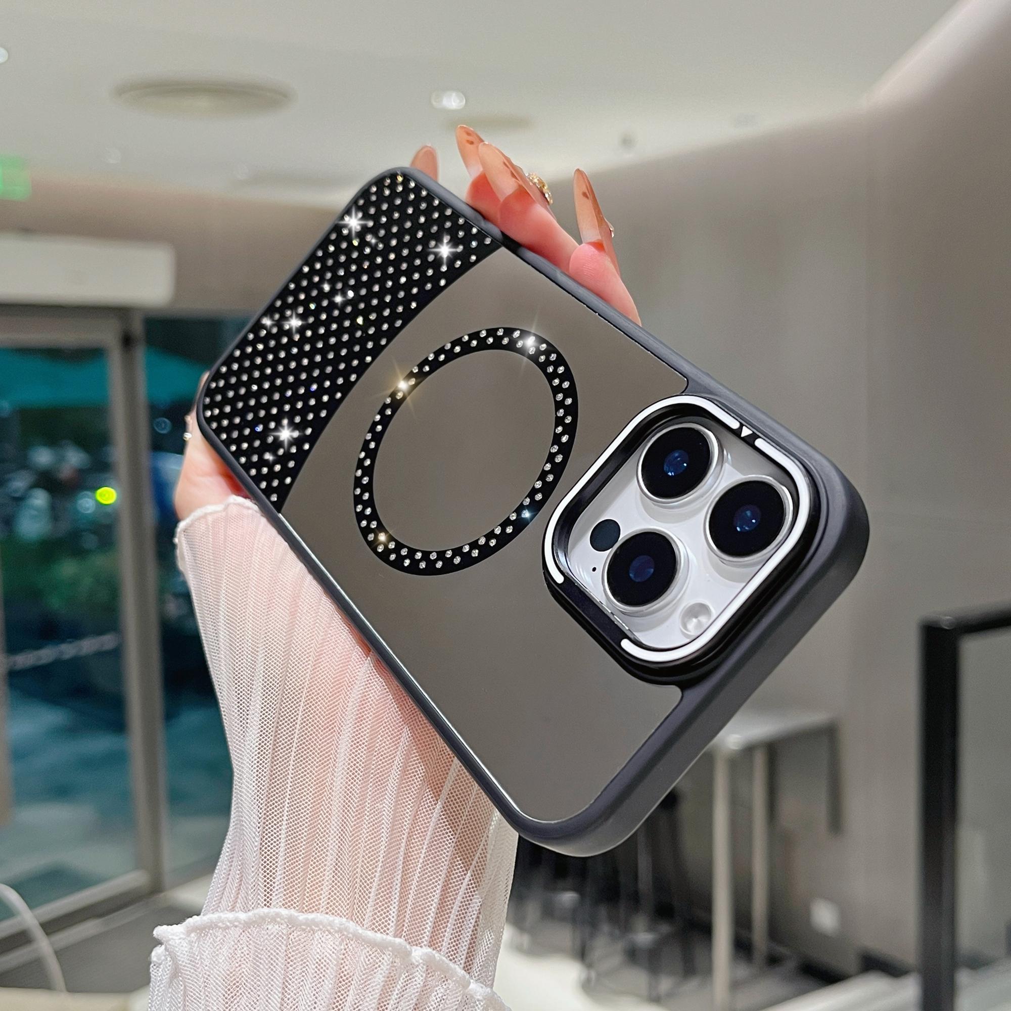 For iPhone 16 Pro Max Magnetic Case Mirror Surface TPU+PC Phone Cover with Lens Frame Kickstand Orange
For iPhone 16 Pro Max Magnetic Case Mirror Surface TPU+PC Phone Cover with Lens Frame Kickstand Orange