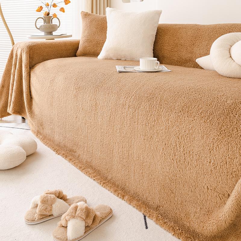 Чехол для дивана, простая и высококачественная зимняя плюшевая подушка, всеобъемлющий чехол для дивана, полотенце для дивана в гостиной, можно накрыть 180*130cm