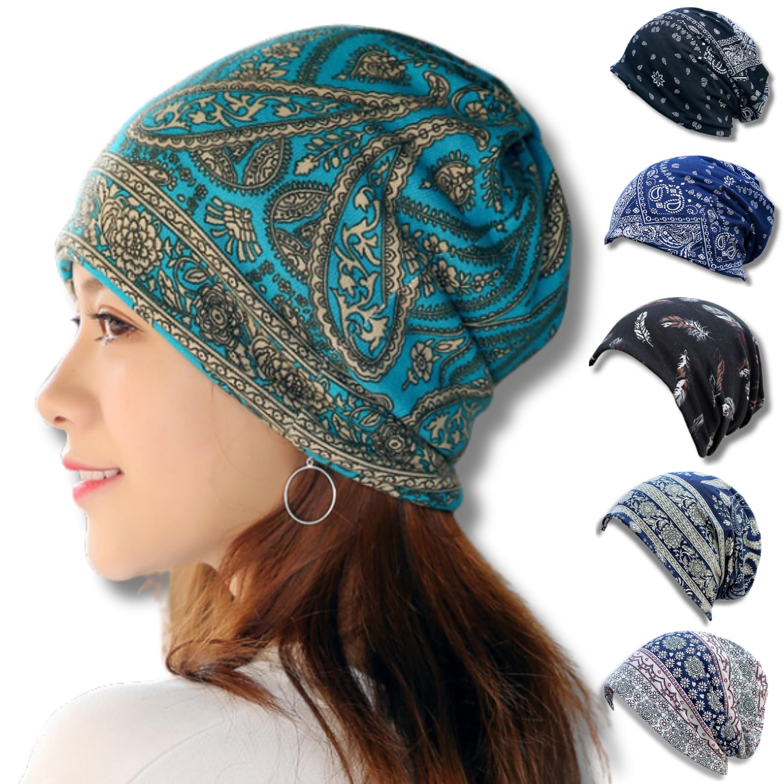 Airtone Bandana Cap Women s Medical Cap Soft Fabric Stylish Item Non-Irritating Cold Protection Many Ways to Wear (Paisley Green)
Airtone Bandana Cap Women s Medical Cap Soft Fabric Stylish Item Non-Irritating Cold Protection Many Ways to Wear (Paisley Green)
