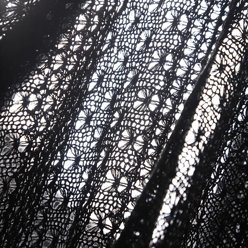 Wide 155cm Hollow Flower Butterfly Mesh Knitted Fabric Spring Summer and Autumn Coarse Needle Creative Fabric for DIY Clothing 100x155cm чорний
Wide 155cm Hollow Flower Butterfly Mesh Knitted Fabric Spring Summer and Autumn Coarse Needle Creative Fabric for DIY Clothing 100x155cm чорний