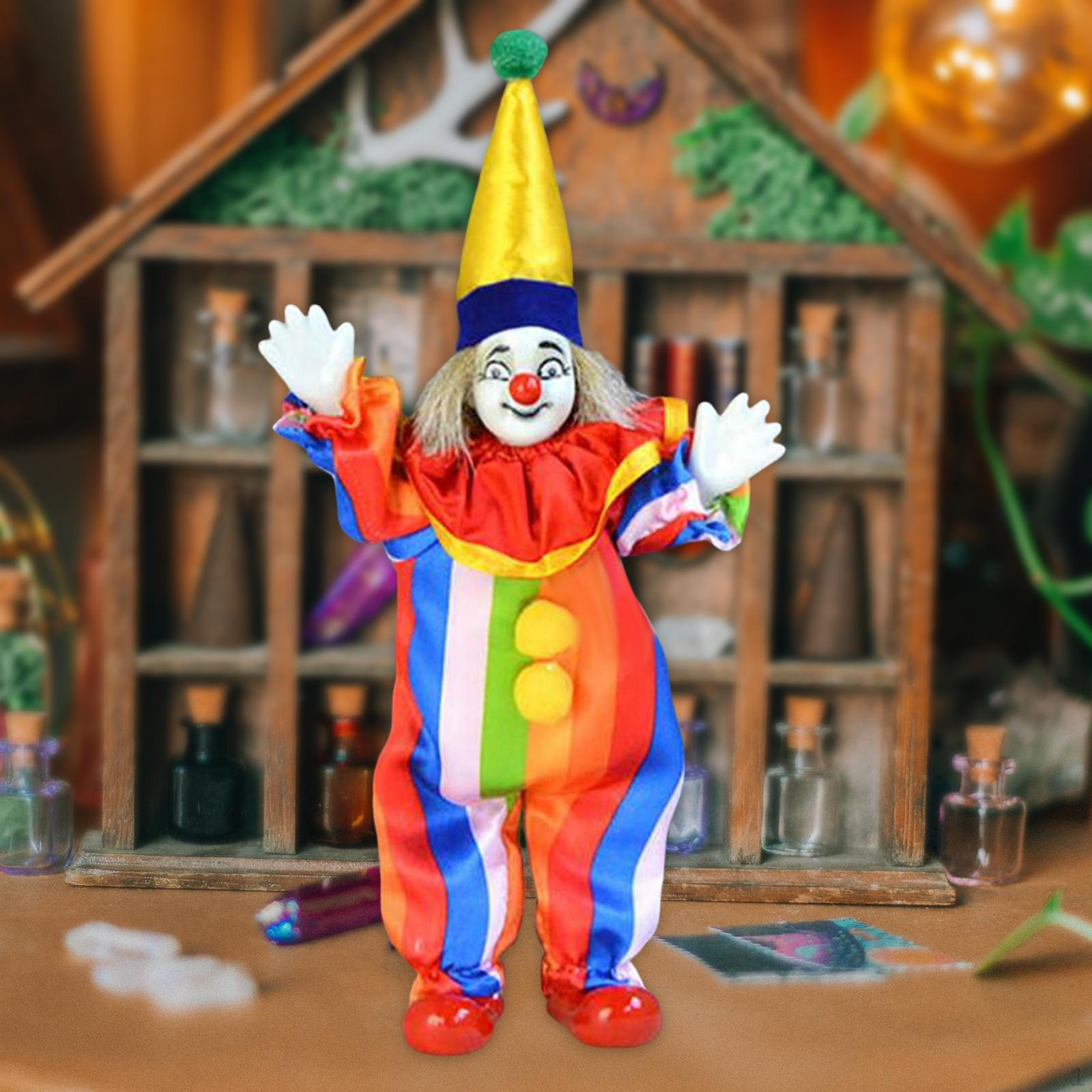 8 Clown Figurines Doll Beautiful Costumes Crafts Porcelain Model Flexible Joints Home Colorful
8 Clown Figurines Doll Beautiful Costumes Crafts Porcelain Model Flexible Joints Home Colorful