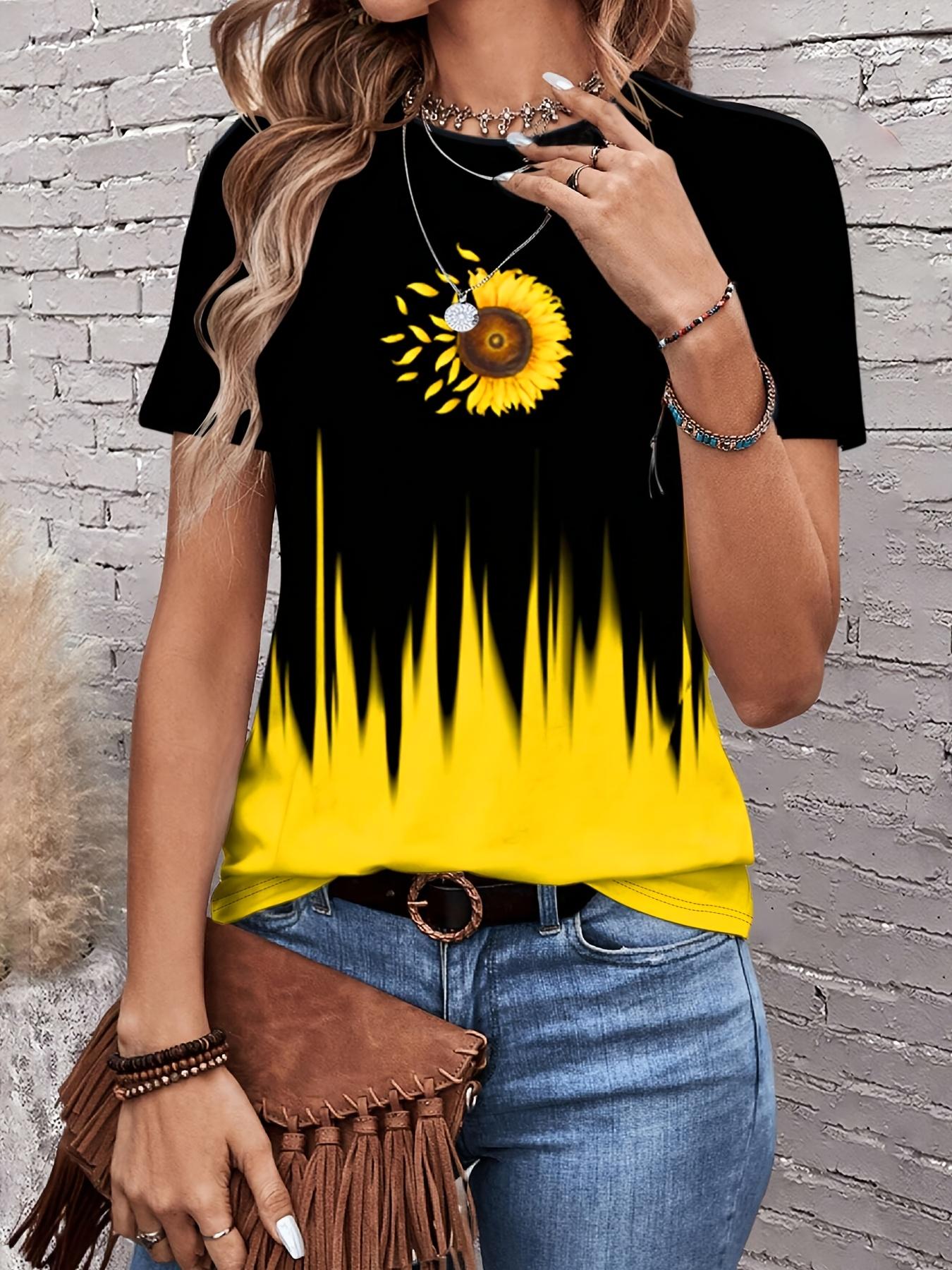 Women s Sunflower Print T-Shirt - Vibrant Yellow ; Black O XXL дубильная кора
Women s Sunflower Print T-Shirt - Vibrant Yellow ; Black O XXL дубильная кора