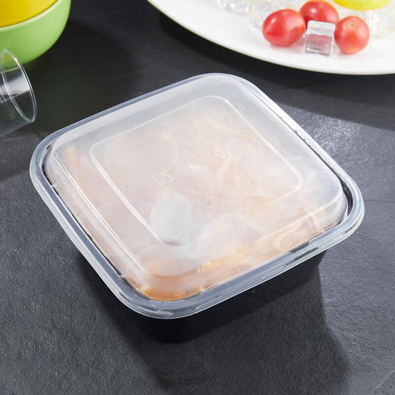 Disposable Square Black Plastic Takeout Containers with Lids
Disposable Square Black Plastic Takeout Containers with Lids