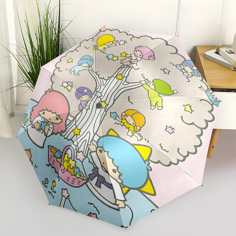 1pc Little Twin Stars 40th Anniversary Automatic Opening/Closing Umbrella - Portable Three-Fold Design with 8-Bone Iron Frame, Outdoor, Gift for Fans,
1pc Little Twin Stars 40th Anniversary Automatic Opening/Closing Umbrella - Portable Three-Fold Design with 8-Bone Iron Frame, Outdoor, Gift for Fans,