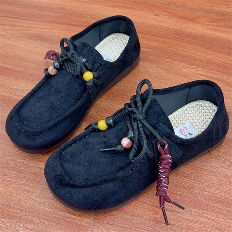 Spring Autumn New Style Old Beijing Cloth Shoes Women Single Shoes Retro Bohemian Slip-On Lazy Bean Shoes round Toe Rubber Sole 34
Spring Autumn New Style Old Beijing Cloth Shoes Women Single Shoes Retro Bohemian Slip-On Lazy Bean Shoes round Toe Rubber Sole 34