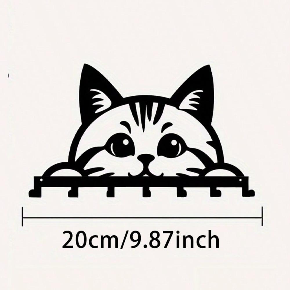 Metal Key Holder Wall Mounted 7 Hook Rustproof Cat Theme Home Organization TY10184-01
Metal Key Holder Wall Mounted 7 Hook Rustproof Cat Theme Home Organization TY10184-01