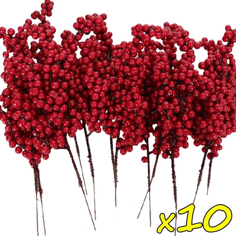 50/1branch Christmas Artificial Berries Stem Red Holly Berry Fake Flowers Plant for Xmas Tree New Year Party Home Decor Ornament 20.5x7x3cm
50/1branch Christmas Artificial Berries Stem Red Holly Berry Fake Flowers Plant for Xmas Tree New Year Party Home Decor Ornament 20.5x7x3cm