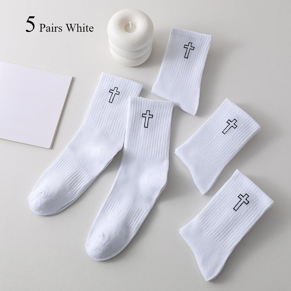 5/10 Pairs Middle Tube Socks For Man Solid Colour In White And Black Streetwear Harajuku Fashion Breathable And Casual Socks One Size
5/10 Pairs Middle Tube Socks For Man Solid Colour In White And Black Streetwear Harajuku Fashion Breathable And Casual Socks One Size