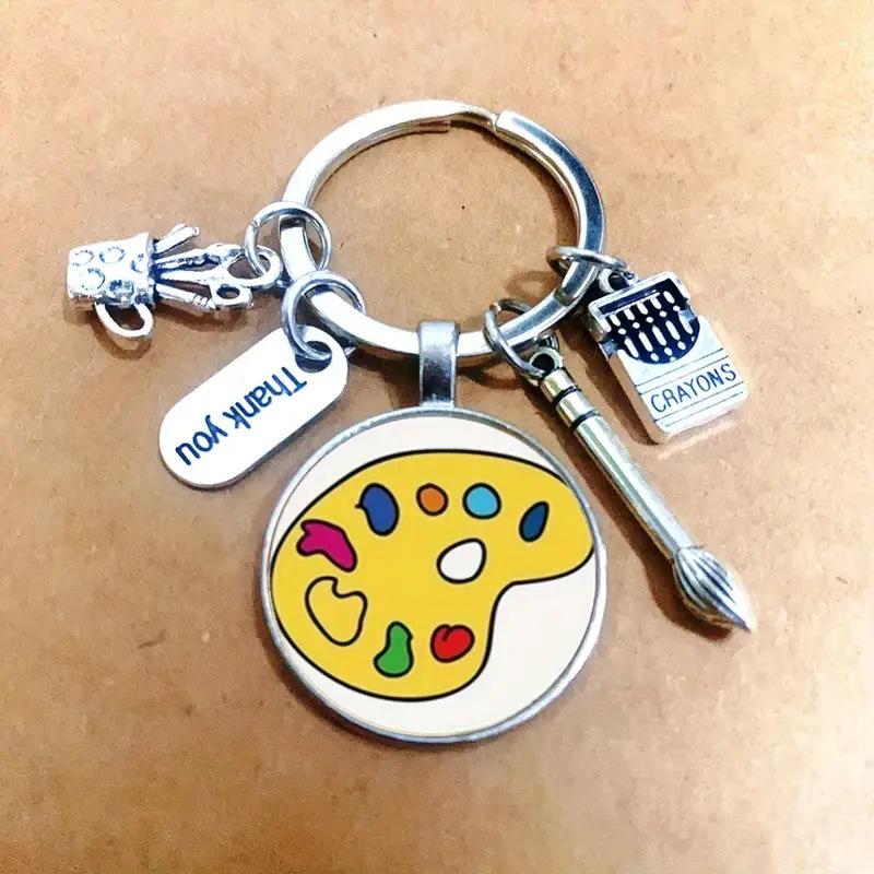 Artist Palette & Paintbrush Keychain – Perfect Gift for Art Lovers
Artist Palette & Paintbrush Keychain – Perfect Gift for Art Lovers