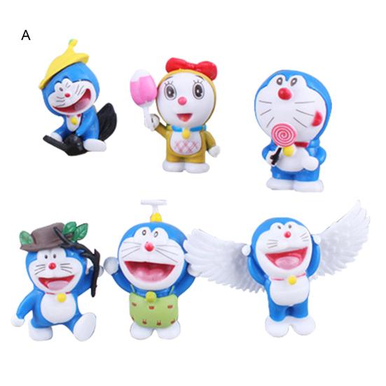6Pcs/Set Action Figurine Six Styles Colorful Wing Design Anime Doraemon Model Toy for Home A
6Pcs/Set Action Figurine Six Styles Colorful Wing Design Anime Doraemon Model Toy for Home A
