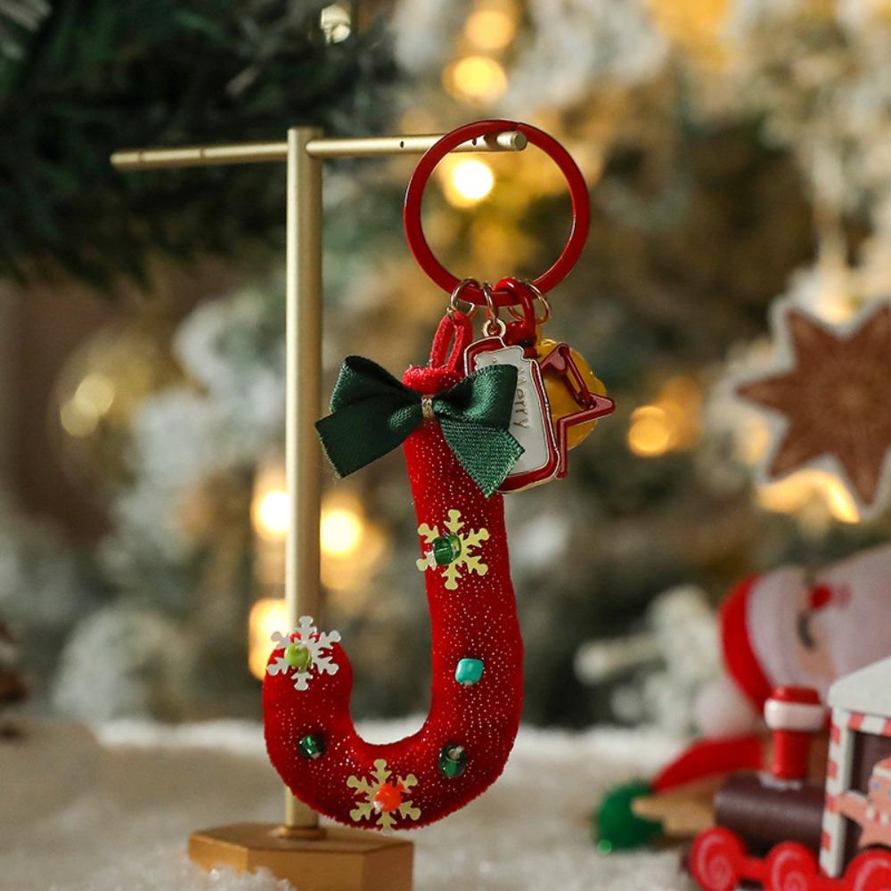 Cane Christmas Key Ring Soft Plush Bow Key Ring Bag Pendant Christmas Tree Pendant Girls Style2
Cane Christmas Key Ring Soft Plush Bow Key Ring Bag Pendant Christmas Tree Pendant Girls Style2