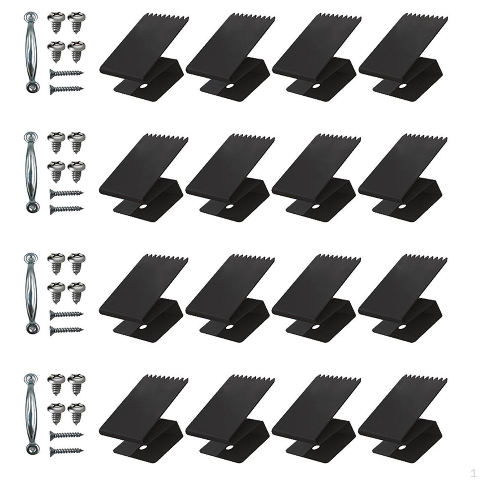 16 шт. оконные зажимы, жалюзи, многоразовые универсальные ветрозащитные приспособления для наружных работ чёрный
16 шт. оконные зажимы, жалюзи, многоразовые универсальные ветрозащитные приспособления для наружных работ чёрный