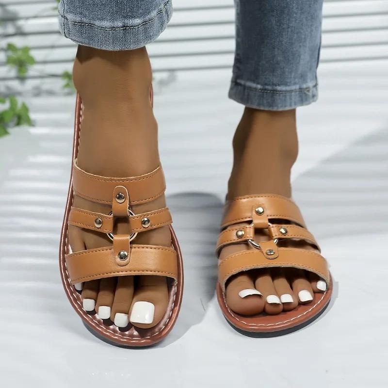 Fashion Shoes for Women 2025 Open Toe Women s Slippers Outdoor Daily Slippers Women Round Toe Rivet Flat with Plus Size Women s Sandals 36 светло-коричневого
Fashion Shoes for Women 2025 Open Toe Women s Slippers Outdoor Daily Slippers Women Round Toe Rivet Flat with Plus Size Women s Sandals 36 светло-коричневого