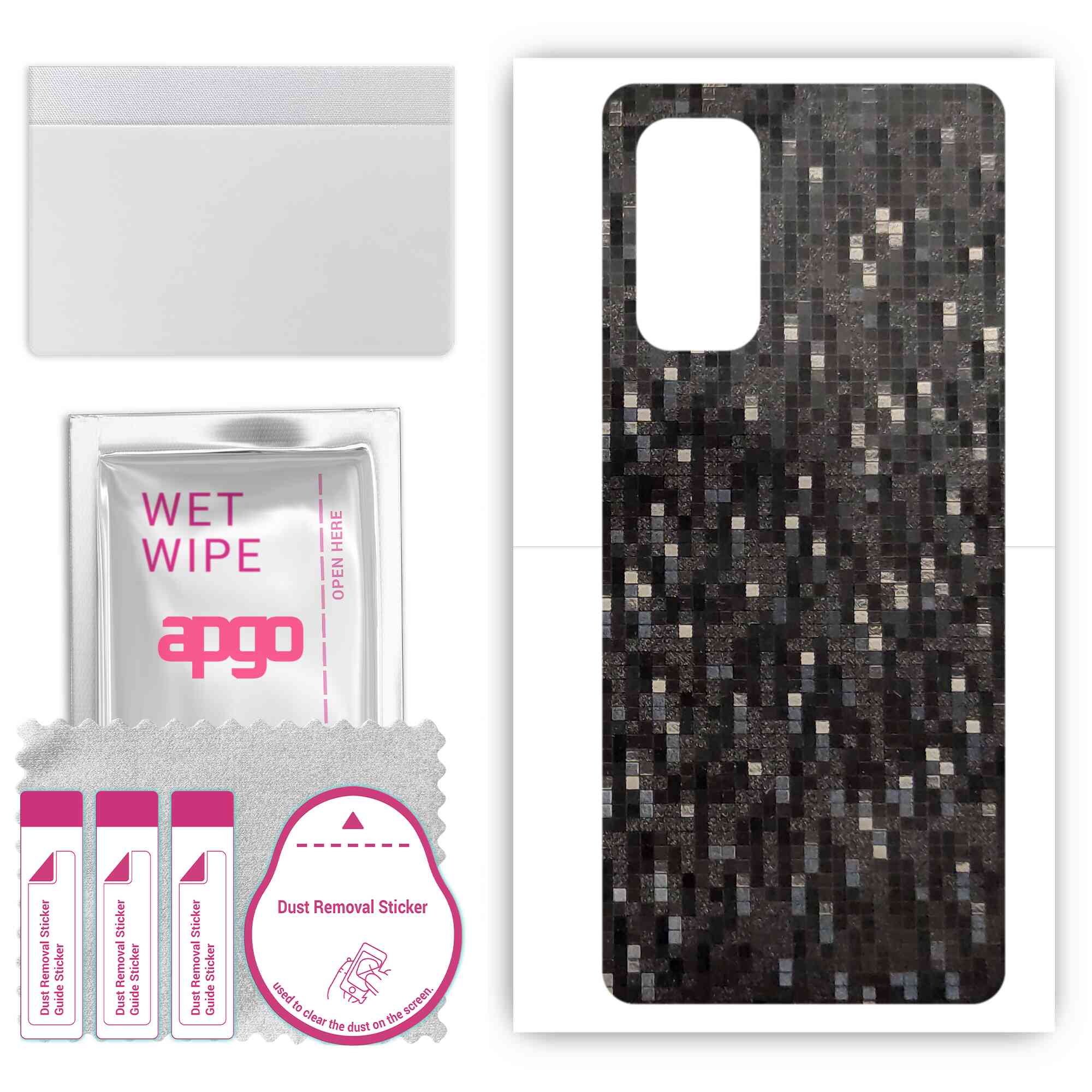 apgo Protective Skin Sticker for the back compatible with vivo V19 Neo, Wrap Film, Foil, Vinyl - Pattern Carbon Black Pixel
apgo Protective Skin Sticker for the back compatible with vivo V19 Neo, Wrap Film, Foil, Vinyl - Pattern Carbon Black Pixel