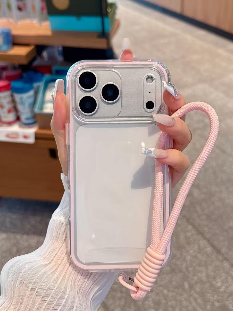 Clear Solid Color 2-in-1 Apple Phone Case with Lanyard for IP14/15 iPhone 13 Pro Max розовый
Clear Solid Color 2-in-1 Apple Phone Case with Lanyard for IP14/15 iPhone 13 Pro Max розовый