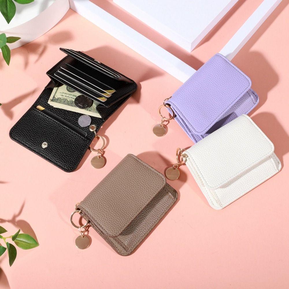 Solid Color Short Wallet PU Leather Coins Purses Wallet New Card Bag Women
Solid Color Short Wallet PU Leather Coins Purses Wallet New Card Bag Women