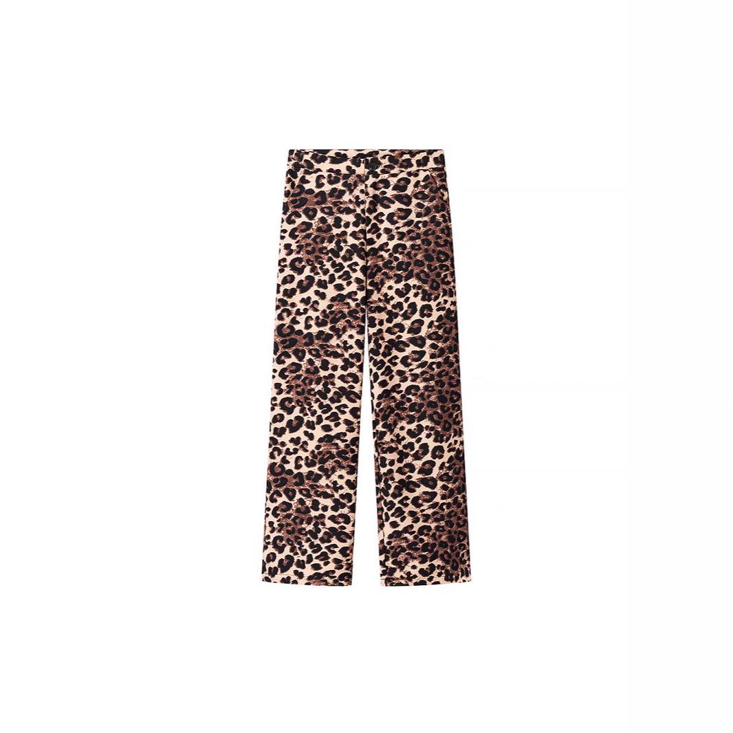 New Spring European & American Women s Animal Print Street Style Straight Pants M темно-коричневого кольору
New Spring European & American Women s Animal Print Street Style Straight Pants M темно-коричневого кольору
