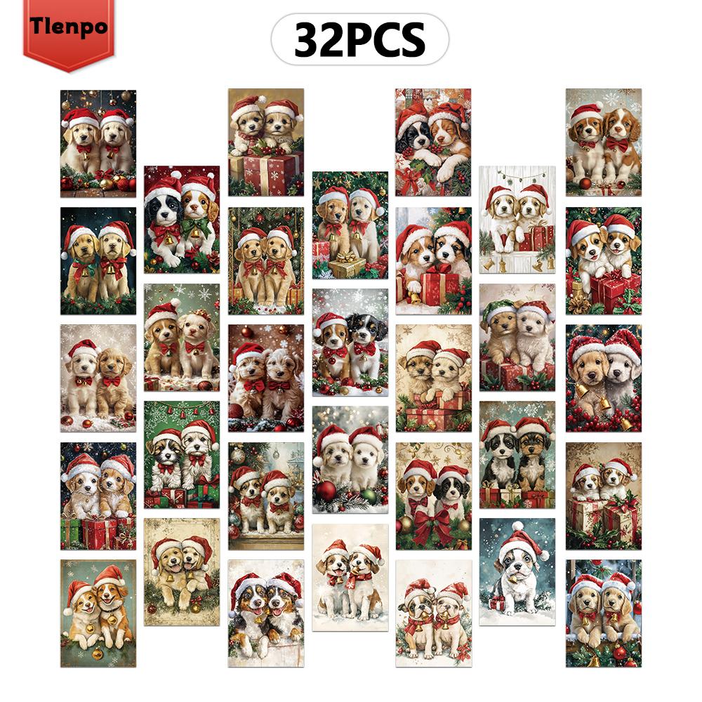 32 шт., Рождественская открытка с щенком, рождение Иисуса, подарок на день рождения/годовщину, коллекционная, подходит для подарка, можно отправить по почте
32 шт., Рождественская открытка с щенком, рождение Иисуса, подарок на день рождения/годовщину, коллекционная, подходит для подарка, можно отправить по почте