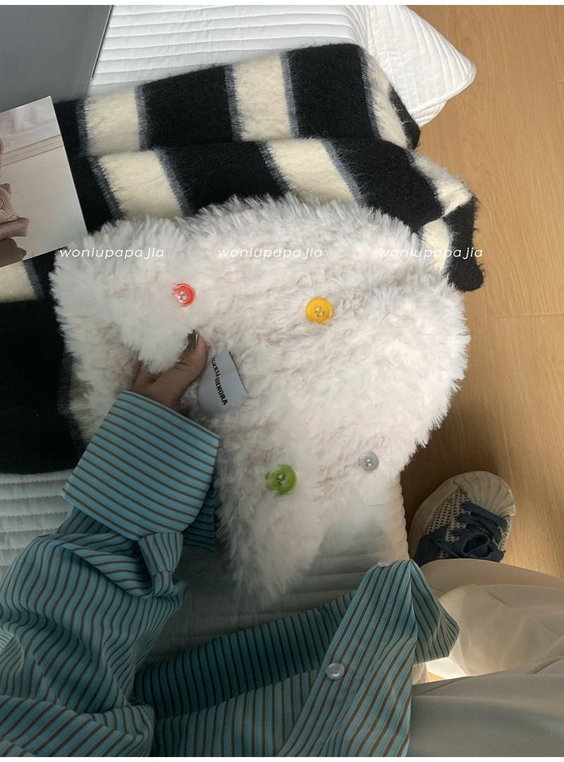 Cozy Knit Faux Fur Plush Hat For Women Warm Winter Earflap Fisherman Cap слоновая кость
Cozy Knit Faux Fur Plush Hat For Women Warm Winter Earflap Fisherman Cap слоновая кость