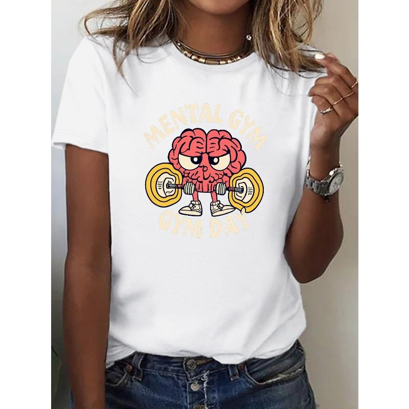 Graphic Print Crew Neck T-shirt, Casual Short Sleeve Top For Spring & Summer, Women s Clothing L белый
Graphic Print Crew Neck T-shirt, Casual Short Sleeve Top For Spring & Summer, Women s Clothing L белый