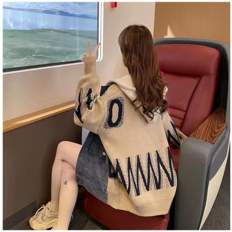 Winter Plus Size Women Sweater Jacket Oversize Casual Coat Knit Cardigan Autumn Fashion Denim Patchwork Loose S бежевий
Winter Plus Size Women Sweater Jacket Oversize Casual Coat Knit Cardigan Autumn Fashion Denim Patchwork Loose S бежевий